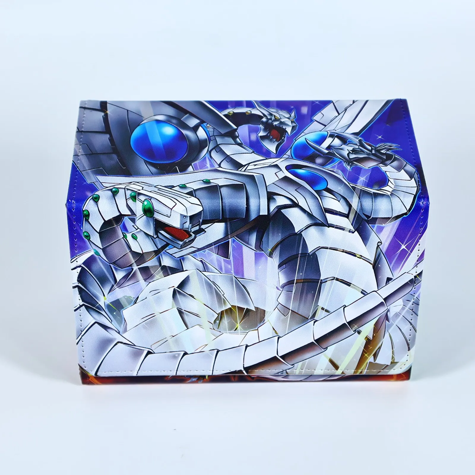 Фото Ю-Ги-О! Киберреволюция ​ ​ Коробка для карт Dragon Window Cyber ​ ​ Кожаный магнитный двухслойный футляр для хранения игровых карт Dragon Nova, подарочный набор №2