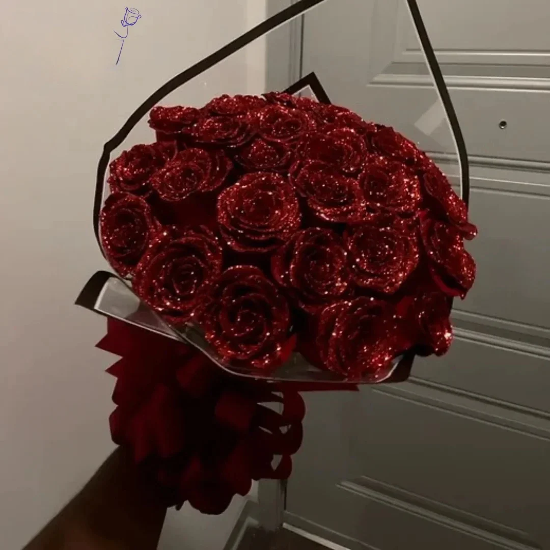 Фото 30/50 шт. 7/6 см блестящий искусственный цветок розы на День матери/Valentine's, подруга, жена, букет «сделай сам», подарки на свадьбу, день рождения №1