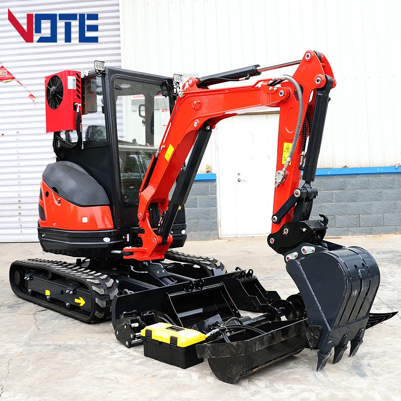 Mini Escavatore Del Motore Di Epa Di Consegna Veloce 3.5 Tonnellate 2.5 Tonnellate Nuovo Escavatore Cingolato Escavatore Cingolato Ruota Mini Escavato