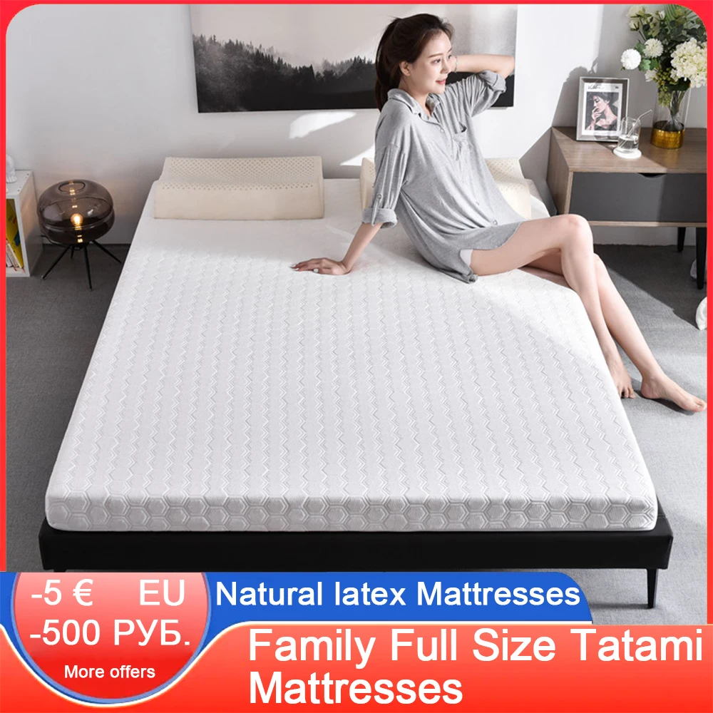 

Natural Latex Mattress With Inner Case Outer Case Tatami Mat Cervical Vertebra Body Pressure Release Full Size Tatami Mattresses