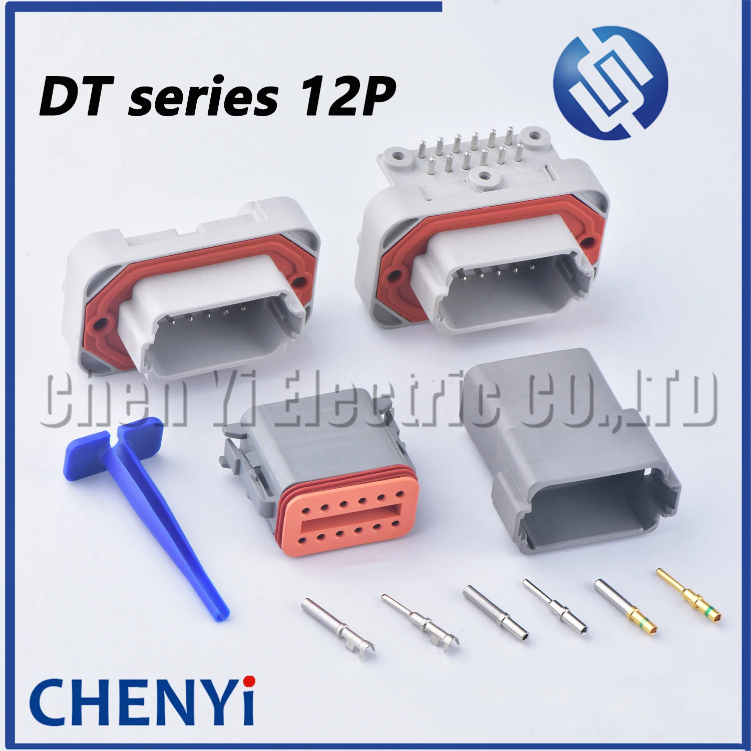 12-контактный разъем Deutch IPD DT, внешний фонарь, фонарь PBC, прямая игла, изгиб сиденья, паяльная панель, розетка, фонарь