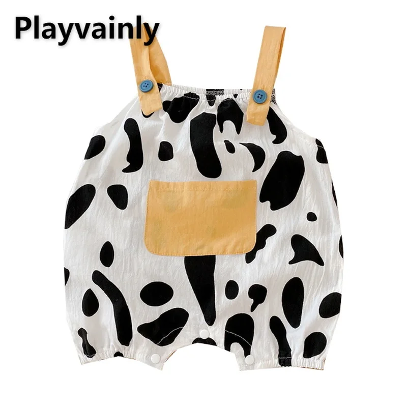 

Детский комбинезон на бретельках, с квадратным вырезом, без рукавов