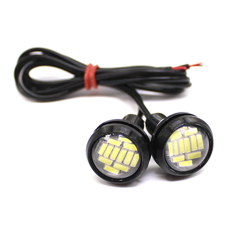 

2PCS Eagle Eye LED 23mm 4014 12Smd Eagle Eye Turn Signal DayTime Running Light Spot Signal Lamps Backup Led Parking Day Lamp