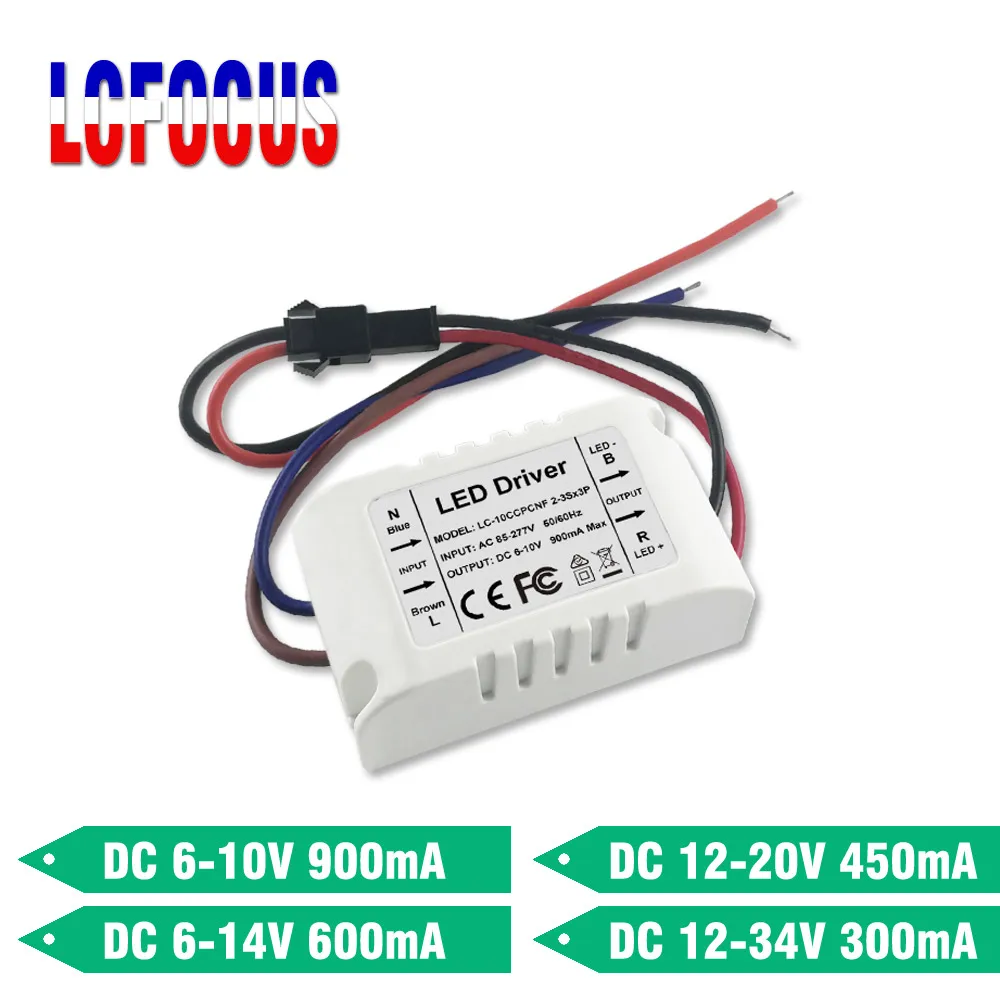

LED Driver 6W 7W 9W 10W 12W Constant Current 300mA 450mA 600mA 6 8 10 12 W Watt Lighting Transformers Power Supply