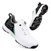men professional golf shoes spikes golf sneakers black white mens golf trainers big size golf shoes for men