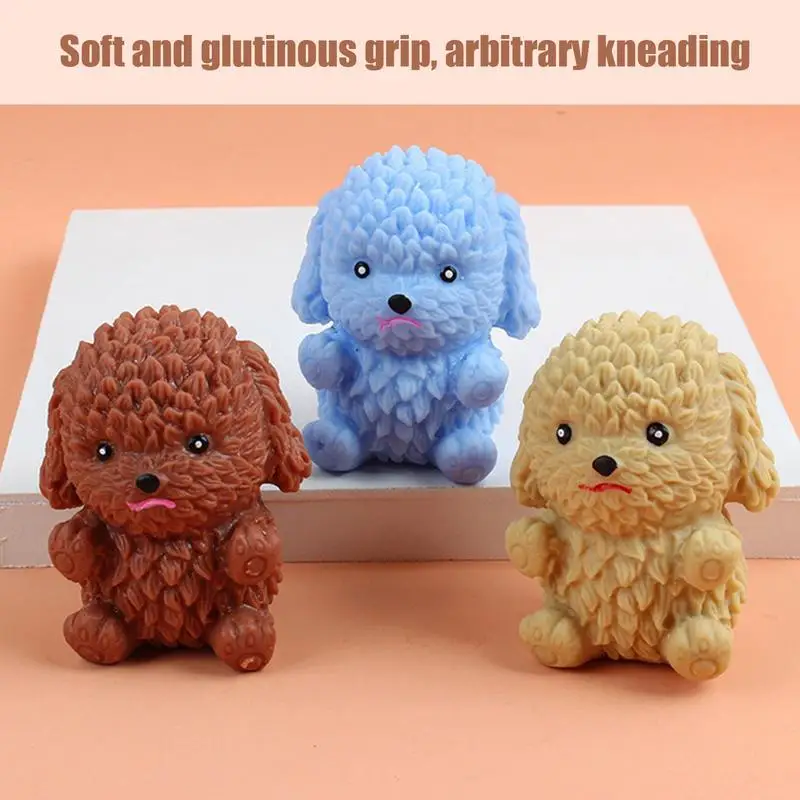 

Pinch Teddys Cute Pet Toy Dog Shaped Squeeze Stress Relief Ball Decompressions Artifact Vent Toy Squeeze Animal Toys Kids Gift