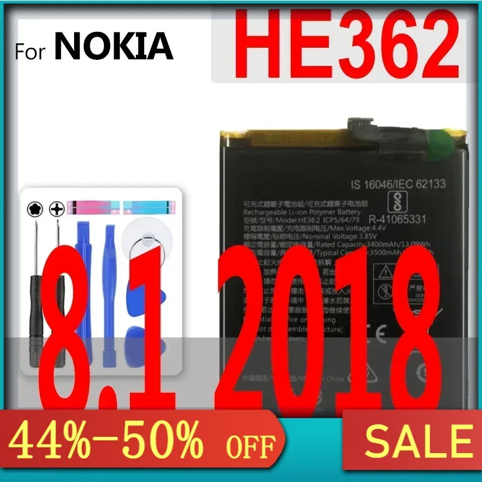 Аккумулятор BL-5C/4C/5B BLC-2 BLB-2 HE322 HE340 HE346 HE347 HE328 HE333 HE362 HE354 BP-4L для Nokia 7 8 8.1 9 Plus 3120 6170 5300 N8