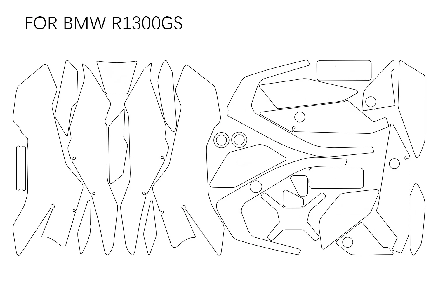 Аксессуары для BMW R1300GS полный набор защиты краски R 1300 GS ТПУ наклейка корпуса GS1300