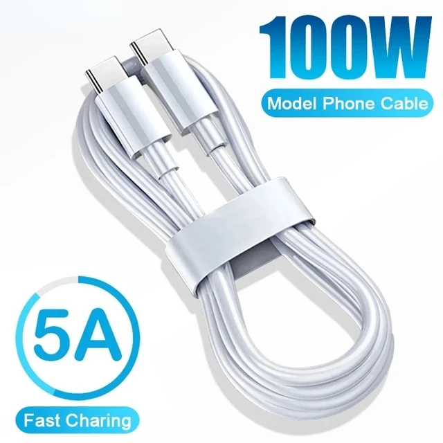 

USB C To USB Type C PD Cable QC4.0 5A Type-c Cable For Xiaomi Macbook iPad Smartphone Line Data Sync Cable