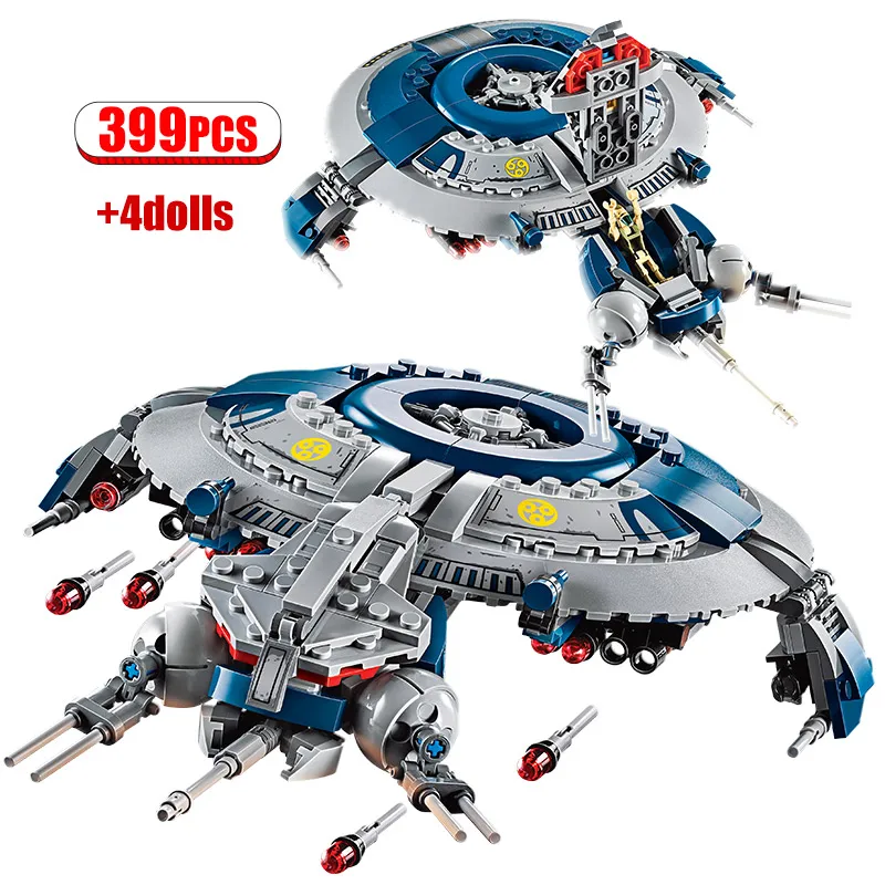 

Строительные блоки Star Droid Gunship с фигурками, совместимые с 75233 кирпичами, Обучающие игрушки «сделай сам» для детей