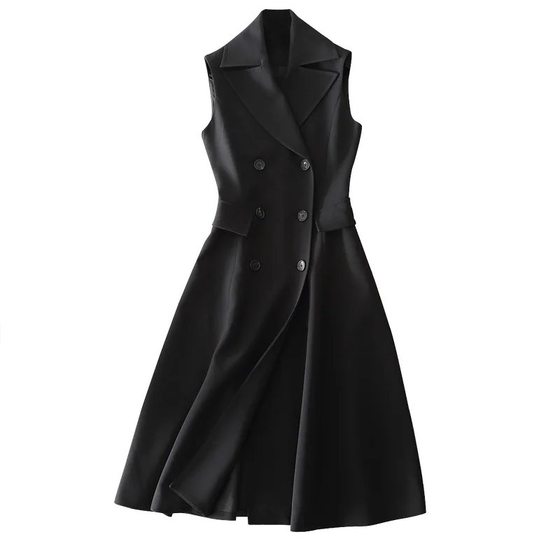 Специальный № 23 Осень-Зима стильный женский с большим отворотом двубортный