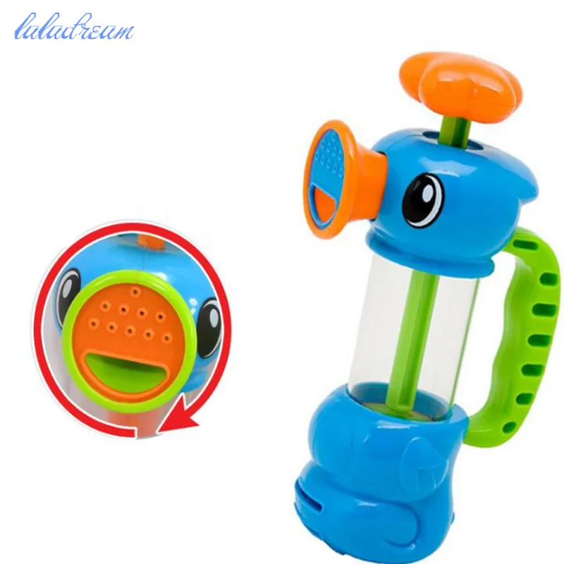 

Baby Bath Water Toys Sea Horse Sprinkler Pumping Design Colourful Hippocampal Shape Eco-friendly Plastic ABS Baby Bath Toy