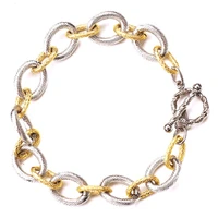 stainless steel bracelet multi color oval round hip hop style bracelet gold fashion jewelry adjustable bracelet