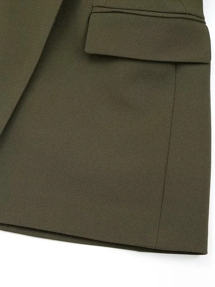 Jenny&Dave 2023 New Retro Split Belt Design Blazers Fashion Women's Suit Women Tops