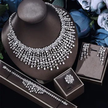 Bridal jewelry set Necklace Earrings Ring Bracelet Women’s wedding jewelry set