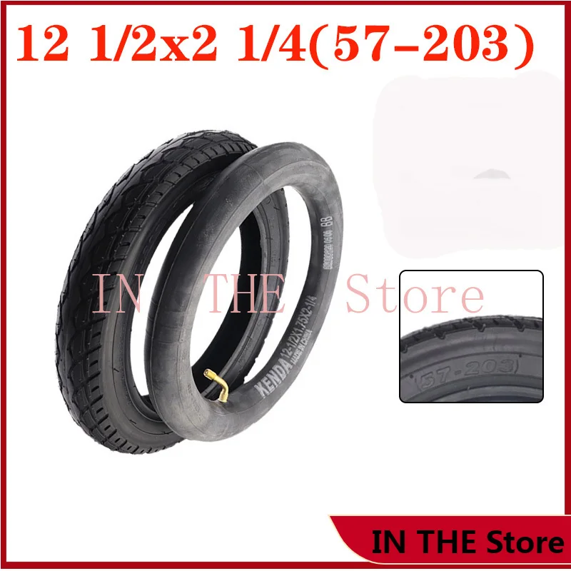 

12 1/2 X 2 1/4 ( 57-203 ) 12.5 inch Tire and inner tube fits Many Gas Electric Scooters and Baby carriage