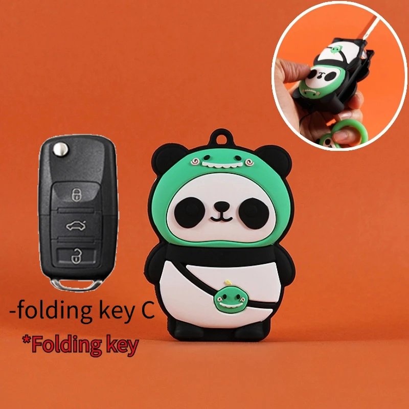 

Мультяшный автомобильный чехол для Volkswagen Polo Golf 7 Tiguan Passat Golf Jetta Lavida Skoda Ateca Leon, аксессуары с полной защитой