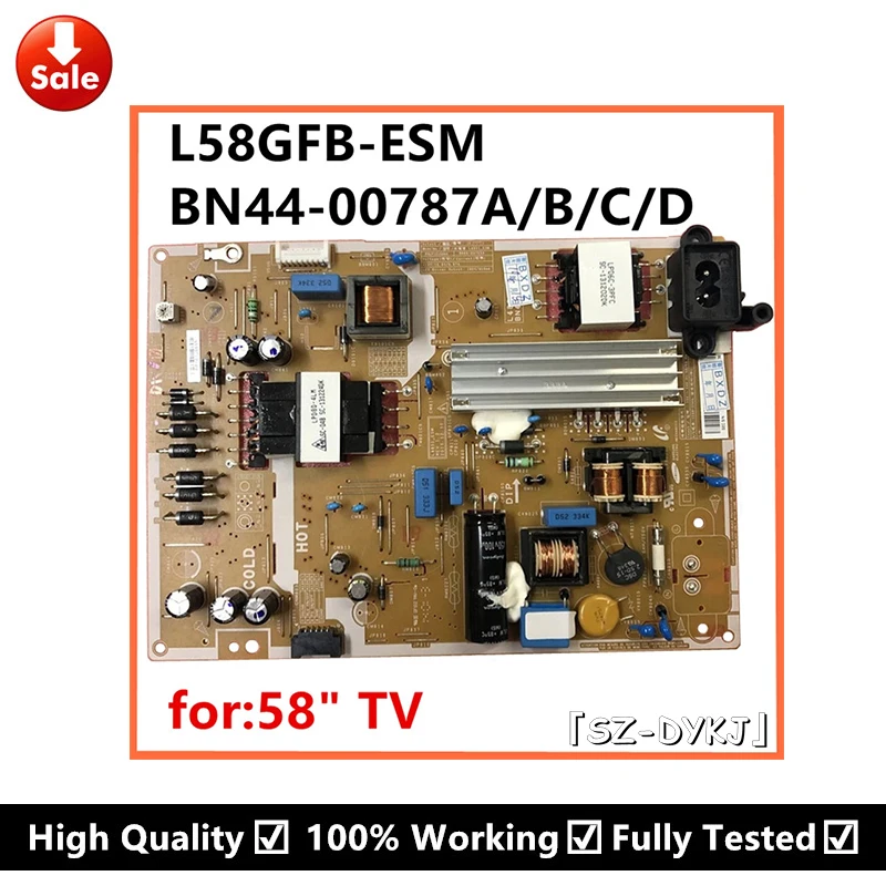

BN44-00787A Replacement power board L58GFB_ESM BN44-00787B BN44-00787C For Samsung UA58J50SWAJXXZ UA58H5288AJ