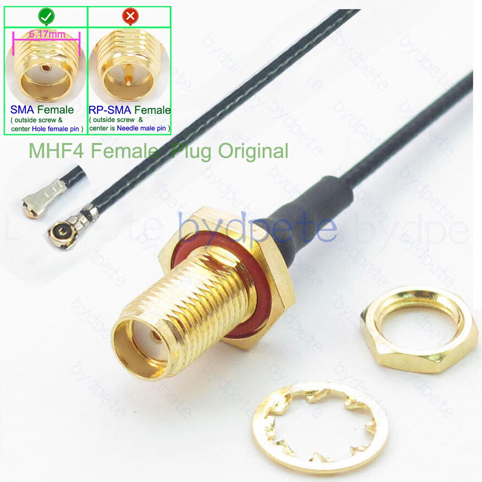 Перегородка IPEX4 IPX4 MHF4 WFL в гнездо SMA RF кабель для Intel AX200 AX210 9620AC