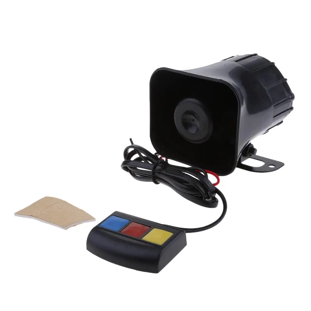 

Car Siren Horn Car Horn Siren DC 12V Car Siren Safety Horn 3-tone Speaker
