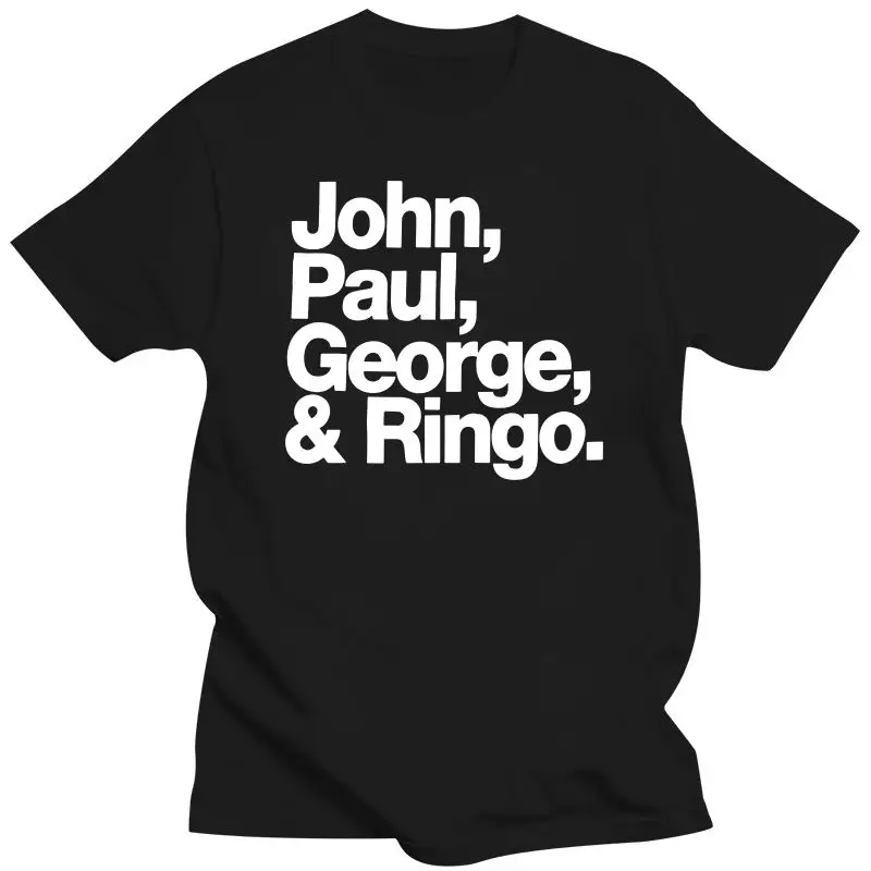 

Mens Clothing John Paul George And Ringo Royal Blue T Shirt Official Band Merch