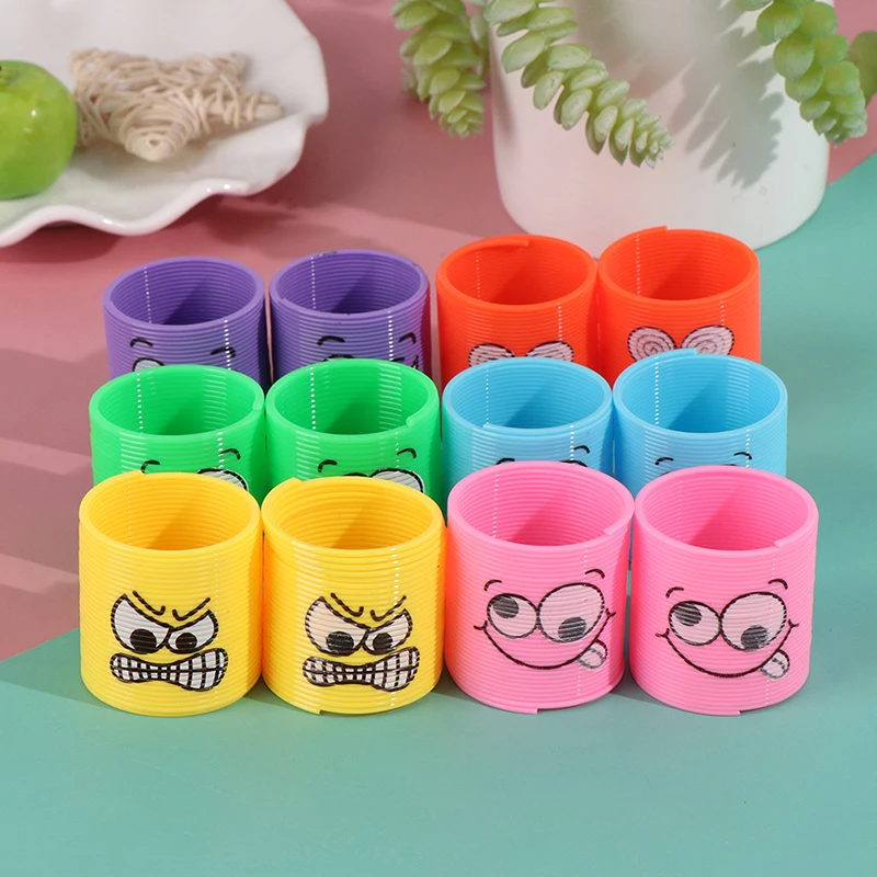 

1pcs Mini Rainbow Magic Springs Toys Happy Face Unicorn Kids Birthday Party Favors Classroom Prizes Goodie Bag Pinata Fillers
