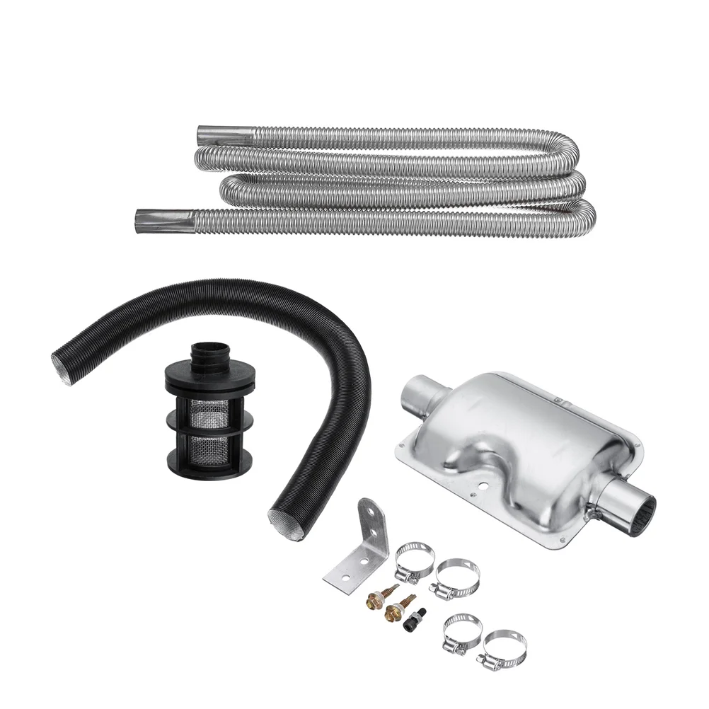 

1 Set Pipe Vehicle Exhaust Pipe Metal Hose Clamp Parking Heater Tail Pipe Car Exhaust Pipe Exhaust Tail Pipe