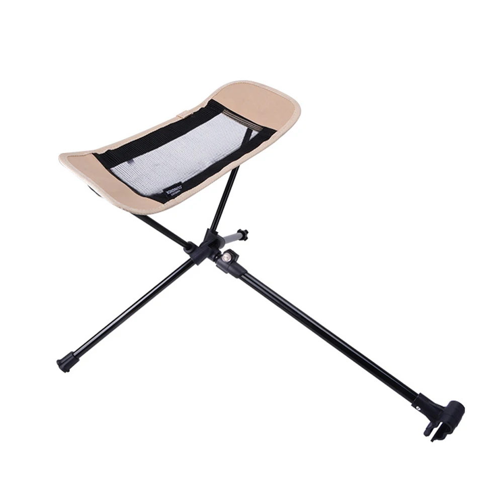

Folding Moon Chair Aluminum Alloy Foot Rest Stool Portable Outdoor Chair Extendable Footrest Tool Beach Fishing Recliner
