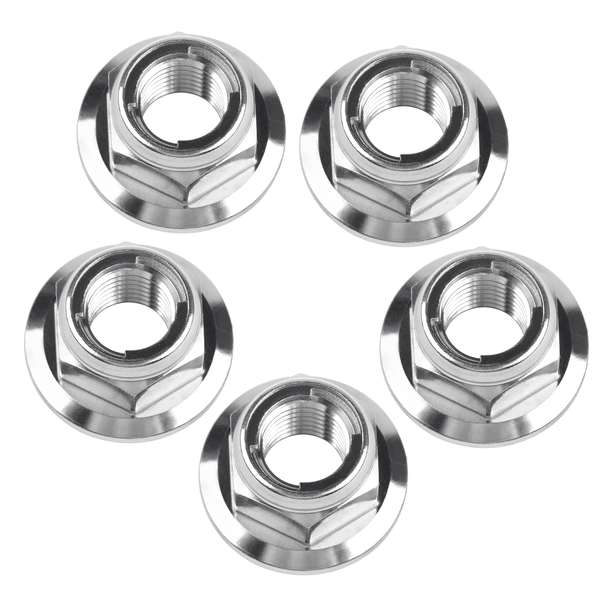 

Xingxi 5 шт. M6 M8 M10 M12 титановые Фланцевые Металлические блокировочные гайки для велосипеда мотоцикла автомобиля крепеж