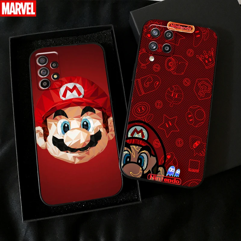 

Cartoon Cute Super Mario Bros Phone Case For Samsung Galaxy A11 A12 A21 A21S A22 A30 A31 A32 A50 A51 A52 A70 A71 A72 5G Case