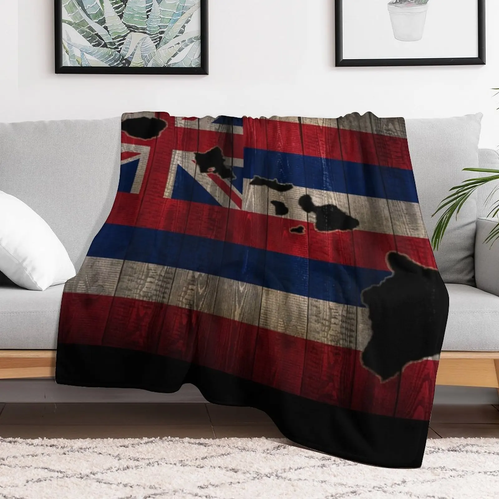 Флаг Гавайи с гавайскими островами Nei вседневное одеяло фланелевые одеяла в