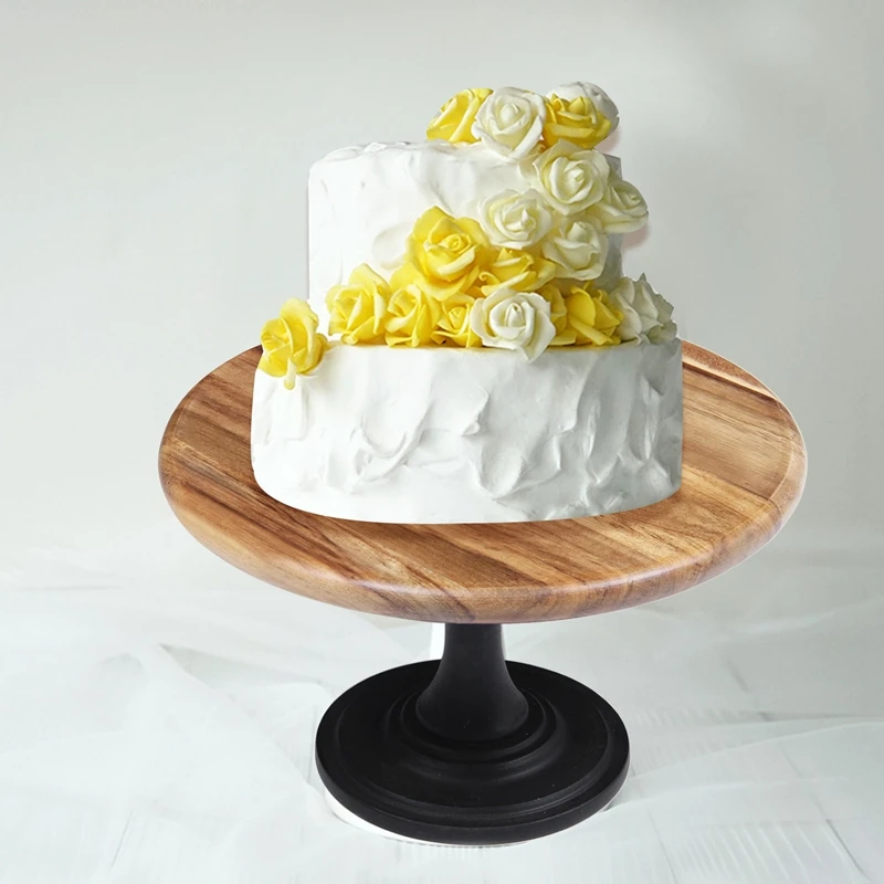 Акция! Подставка для выпечки тортов из твердого дерева ручная полировка высокий