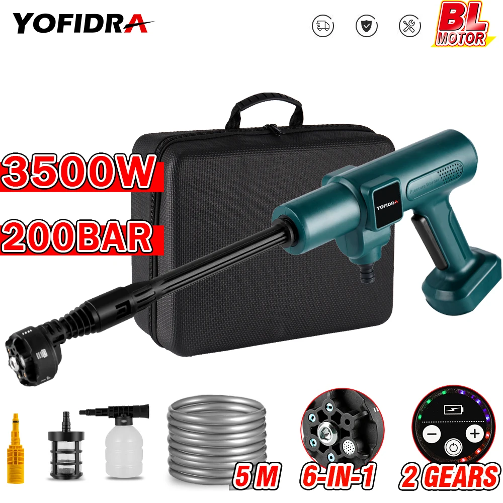 3500 Вт, бар, бесщеточная Электрическая Мойка высокого давления, водяной пистолет для мойки автомобилей Makita, 18 в, водяной пистолет для полива сада - купить по выгодной цене - Товары для дома - ТОПы продаж