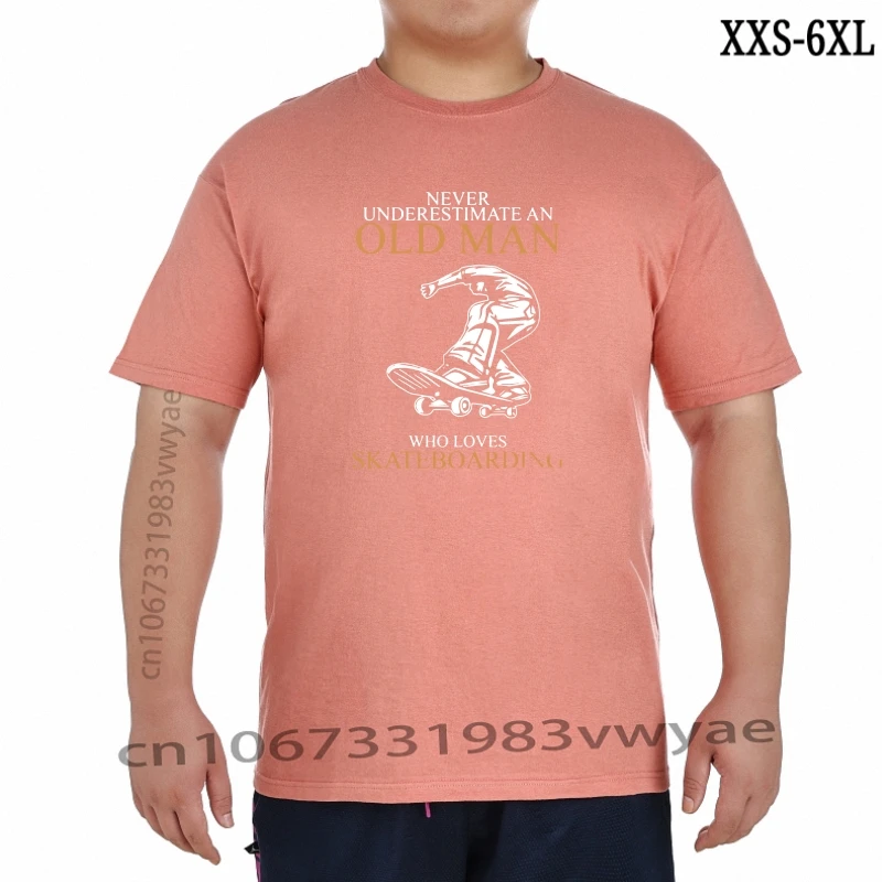 

Men tshirt Never Underestimate Old Men Skateboarding T shirts T Shirt Men TShirt tees top XXS-6XL
