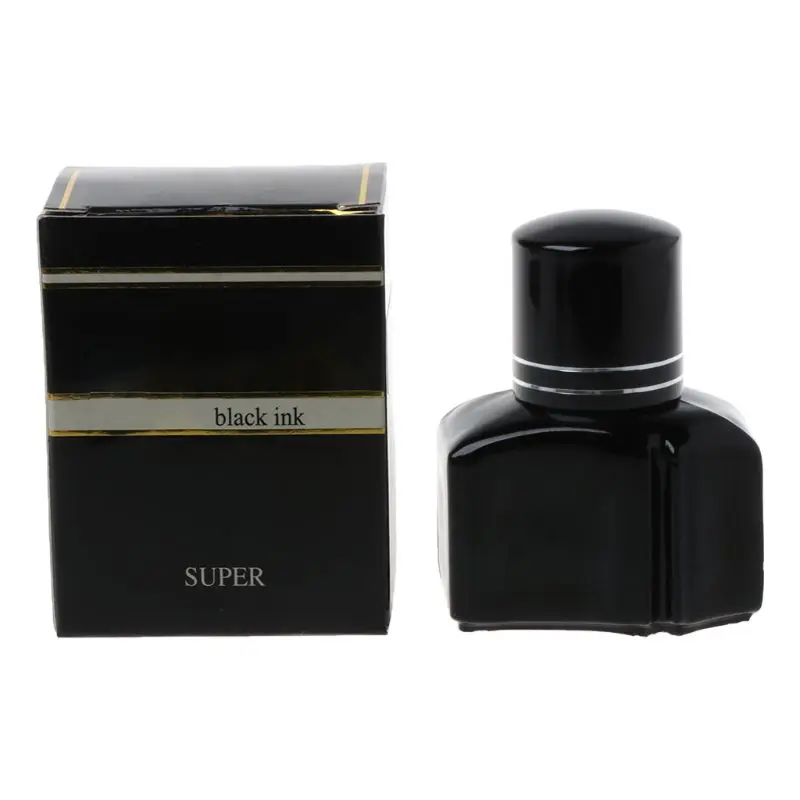 

25ml Bottled Glass Black Smooth Writing Fountain Pen Ink Refill School Student S JIAN