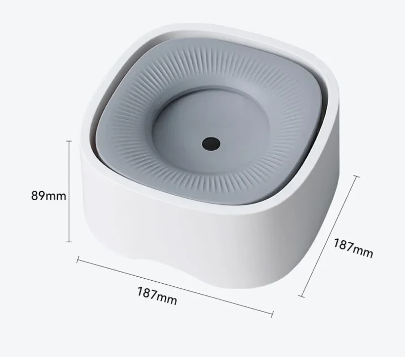 Миска для путешествий без проливания медленная поилка/диспенсер собак кошек 1 2 л