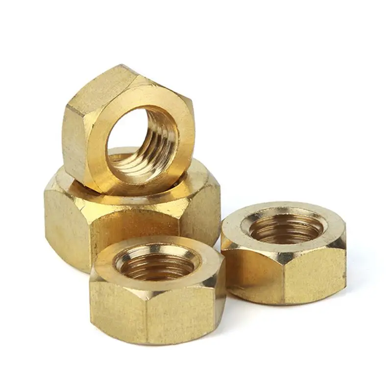 

Hexagonal Brass Hex Nuts M1.4 M1.6 M2 M2.5 M3 M4 M5 M6 M8 M10 M12