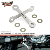 lowering links kit for kawasaki klx250 klx 250 250s 250sf 300r 300sm rear suspension drop levers steel motorcycle accessories