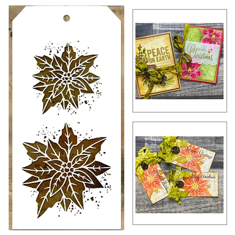 Новый растительный цветок тычинка этикетка бирка пластиковый трафарет для