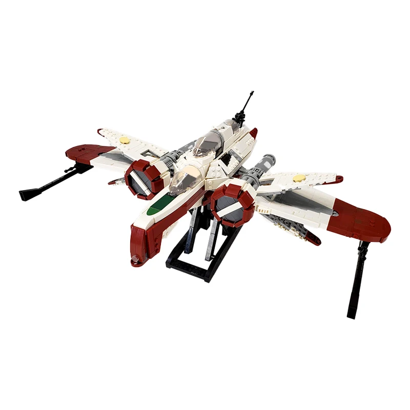 

MOC Space war ARC-170 Interstellar Fighter Building Blocks Kit Space Warplane Battle Aircraft Bricks Toy For Children Xmas Gift