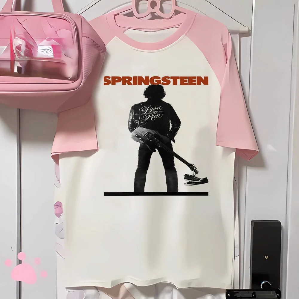 Футболка Брюса Спрингстин женская футболка в стиле аниме для девочек одежда с