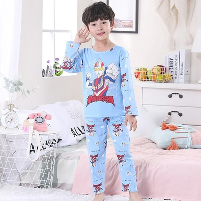 

Пижама детская, для мальчиков и девочек, на осень/лето, От 3 до 12 лет