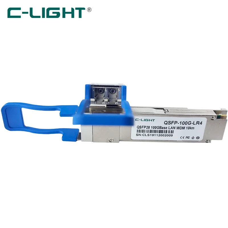 

C-LIGHT 1061800720-01/20 100GBase-LR4 QSFP28 Transceiver SMF 1295nm to 1309nm 20km LC DOM Core Switches Solutions