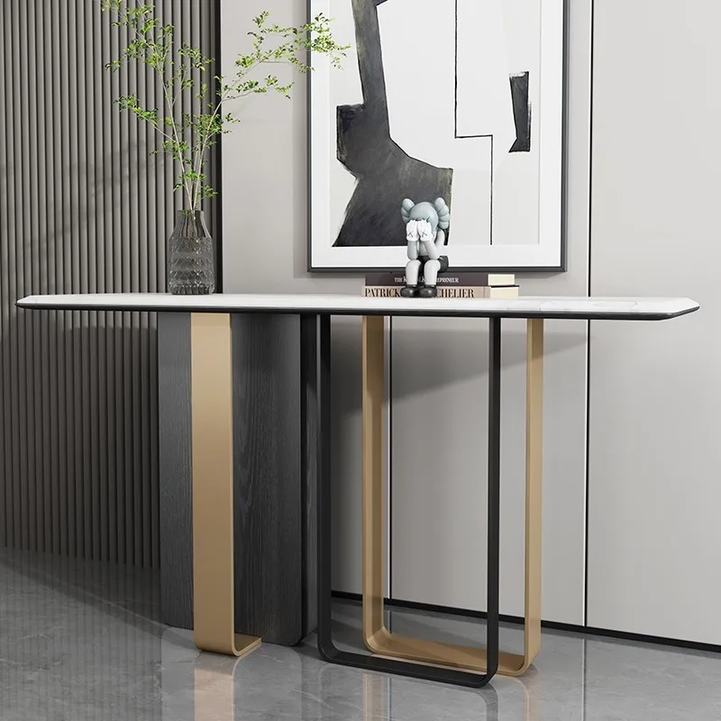 

Plate Console Tables Modern Corridor Aisle Designer Console Household Living Room Simple Household Entrance Cabinet