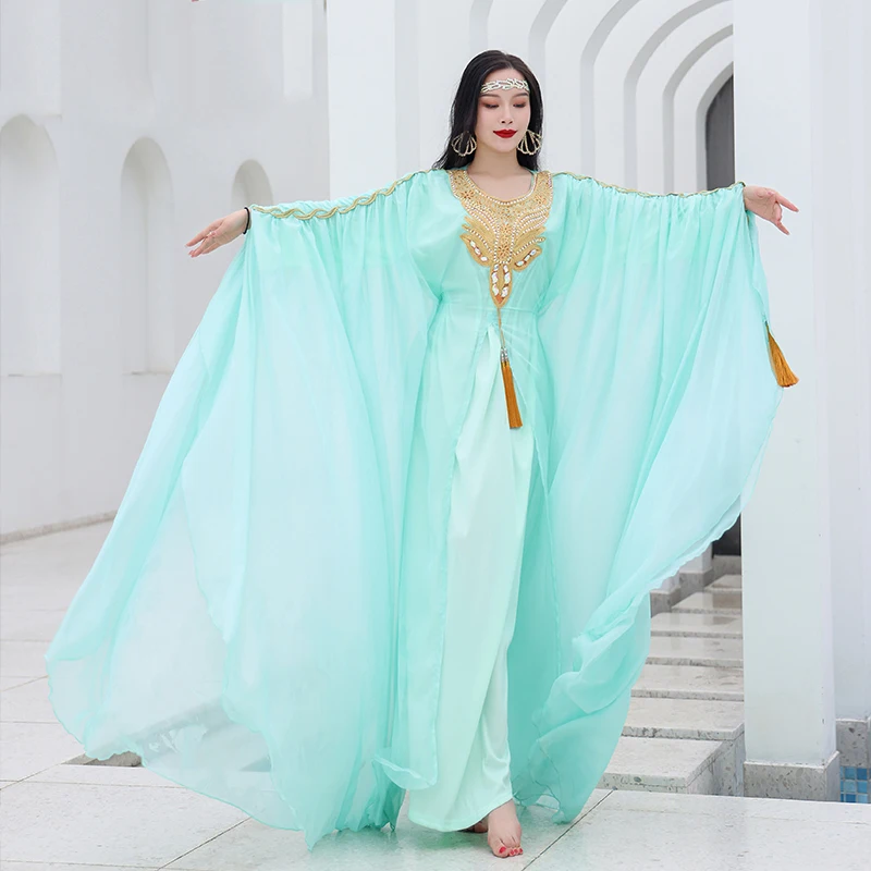 

Женский длинный костюм для танца живота, халийская юбка для восточных танцев, одежда для сцены