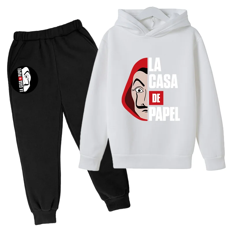 

New Hoodie Set Kids Hoodie and Pants Two Piece Kids Clothing Set 4-14 Years Old