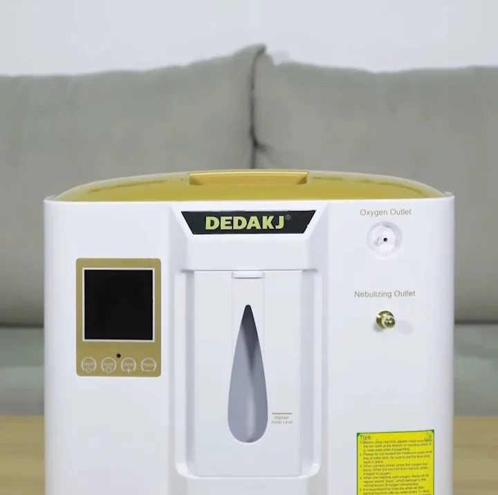 

2021 DEDA atomized Portable oxygen concentrator 7L with nebulizer DE-1LW concentrador de ossigeno portatil for 2 person