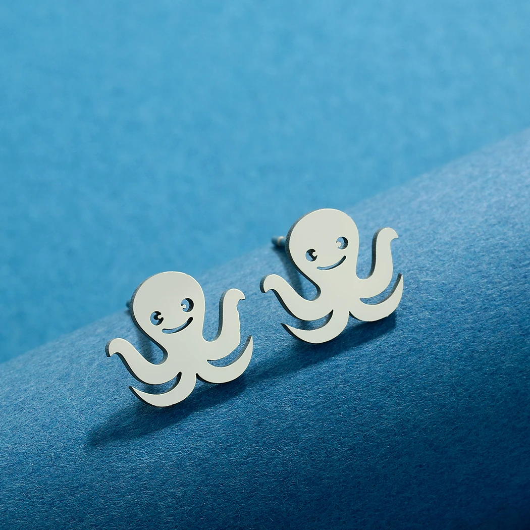 QIAMNI нержавеющая сталь творчество милая Осьминог глубоководная Медуза
