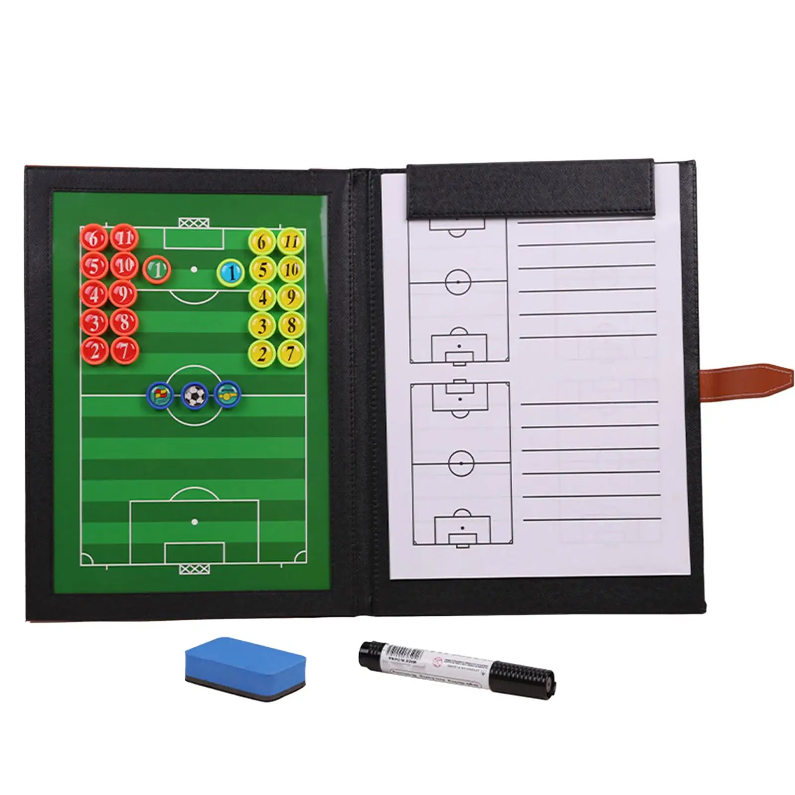 

Professional Football Coaches Board Guidance Training Assistant with Marker Pen Large Soccer Coaching Clipboard for Techniques
