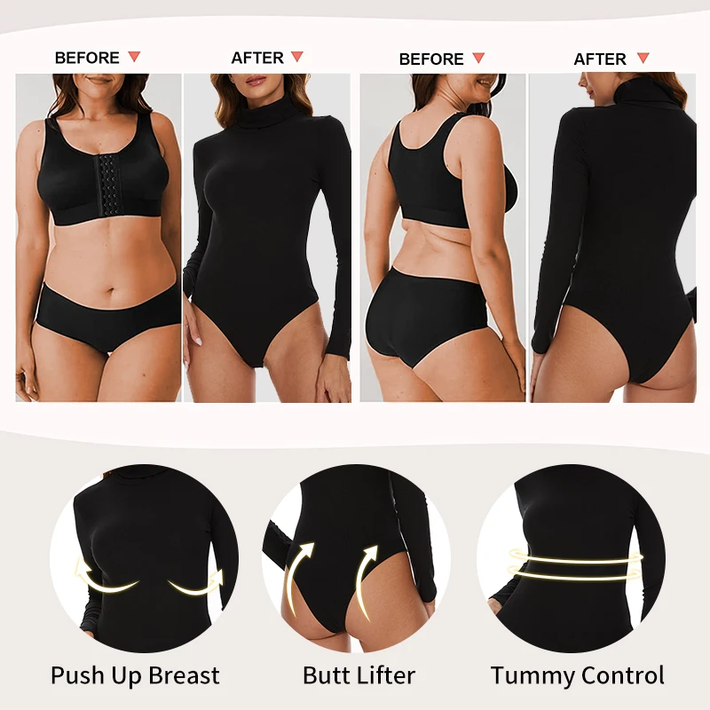 Термобелье футболка топы женские облегающие боди с воротником-черепашкой